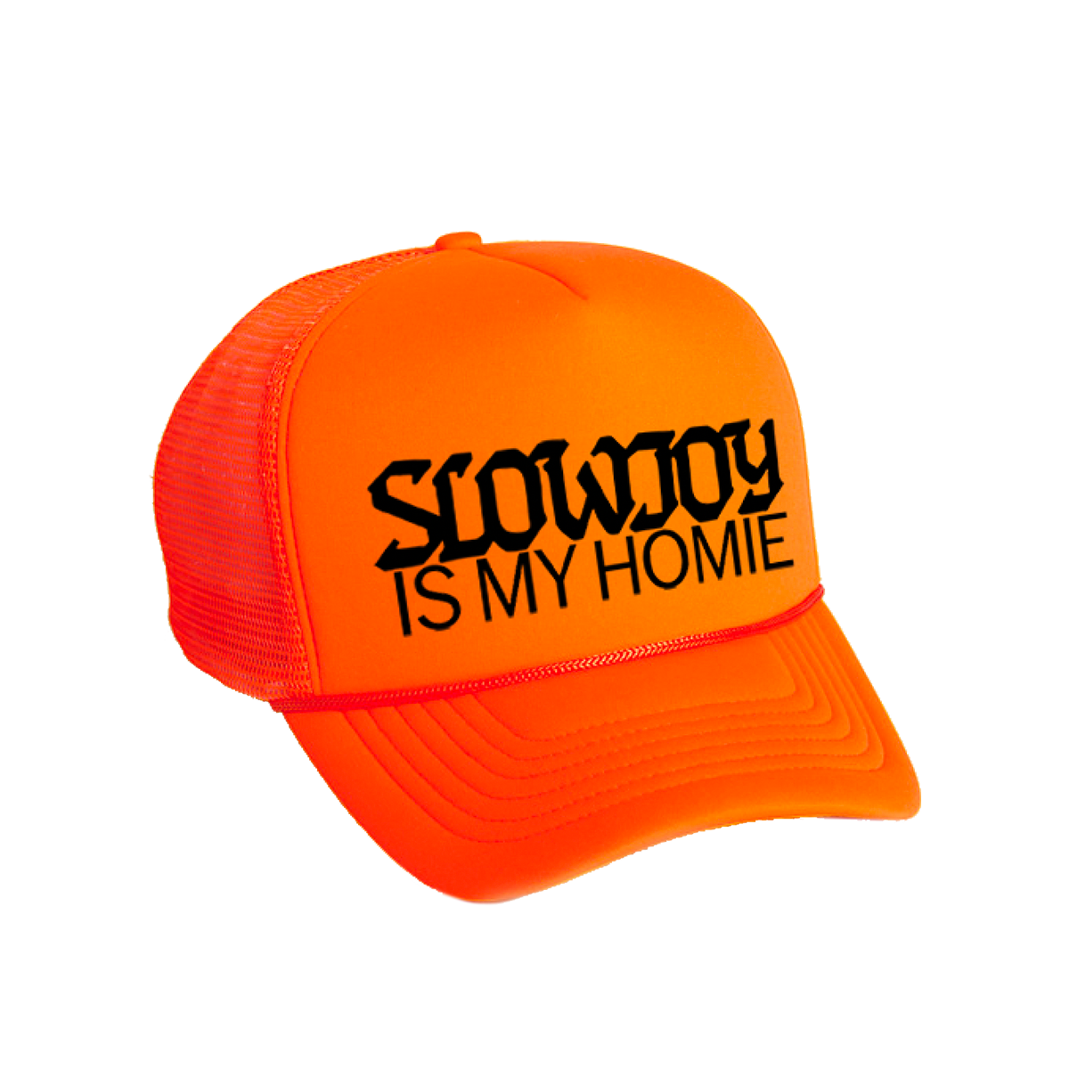 Slow Joy is My Home Trucker (Safety Orange)