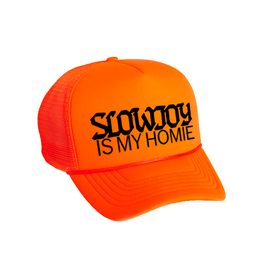 Slow Joy is My Home Trucker (Safety Orange)